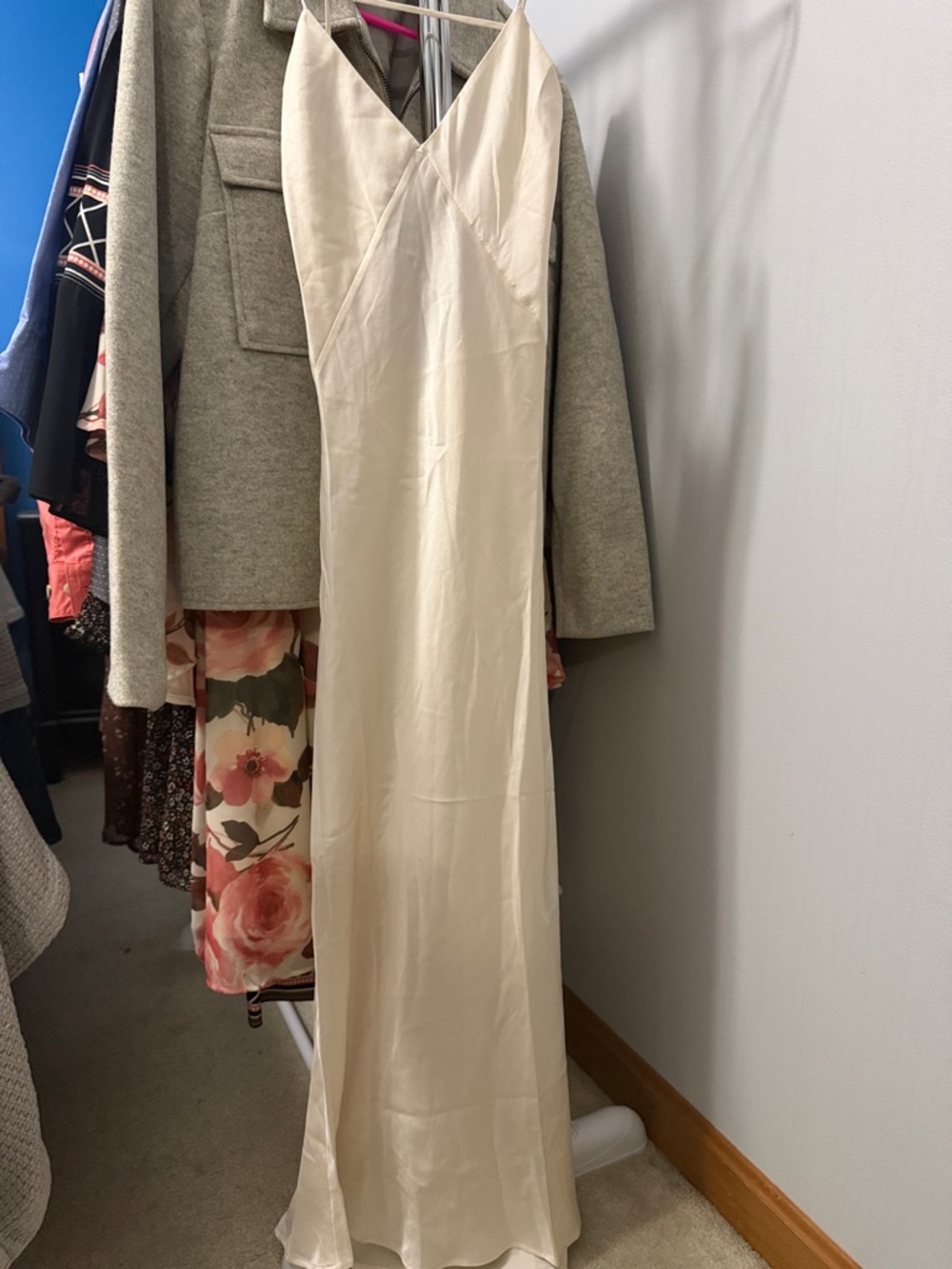 IRO Ivory Silk Slip Dress - Picture 2 of 6